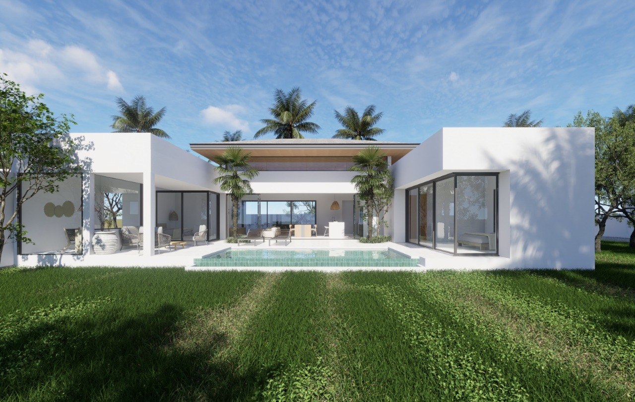 3-Bedroom Pool Villa – 200m from Bang Rak Beach
